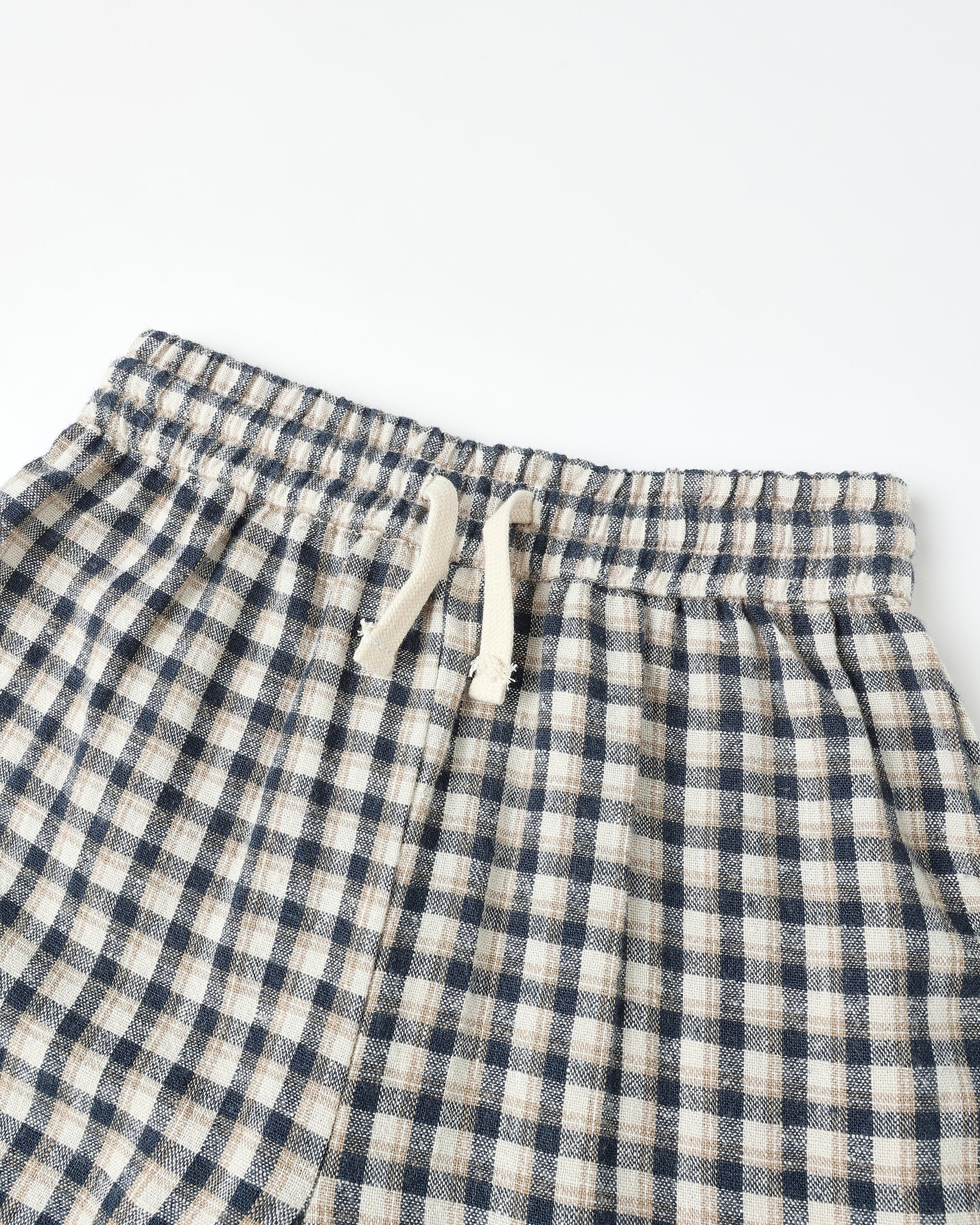 Wide Leg Pant || Navy Check - Image 6