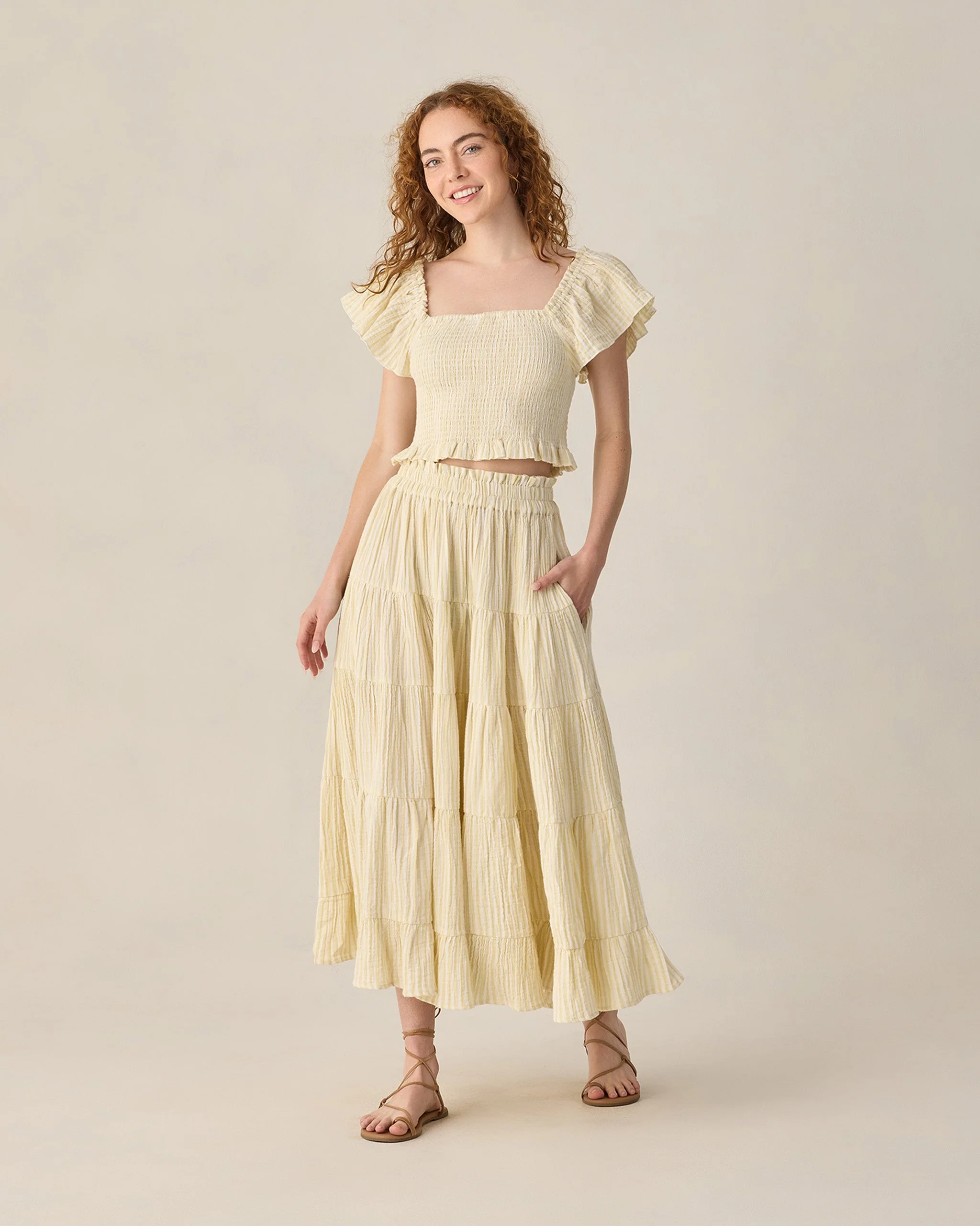 Women's Zayla Top Citron Stripe - Image 6