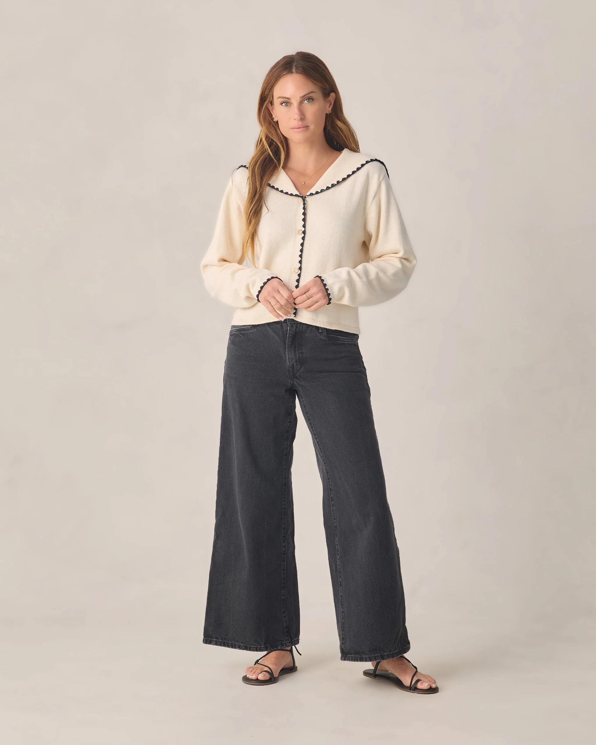 Women's Sailor Cardigan Natural