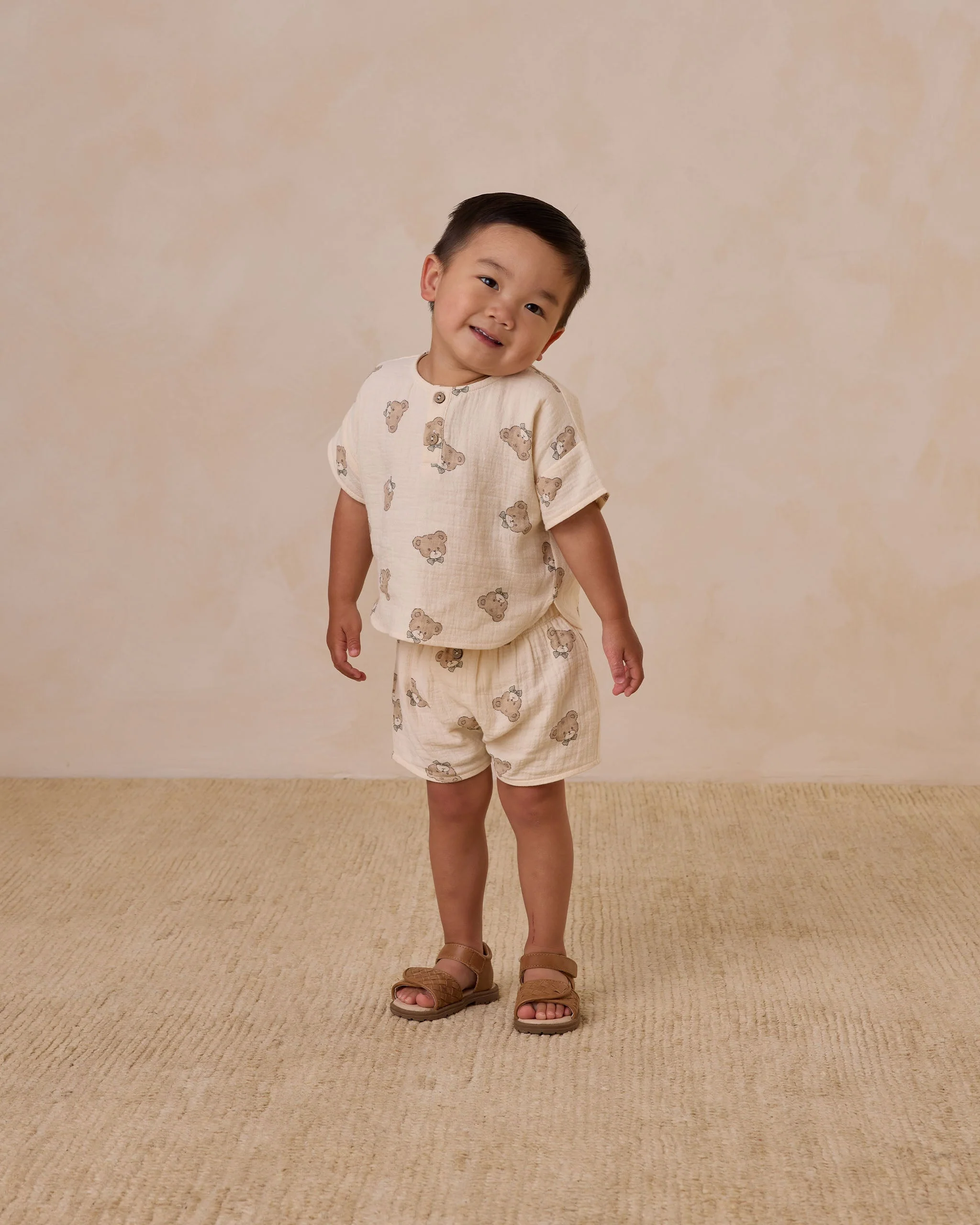 Woven Boxy Top + Short Set || Teddy - Image 4