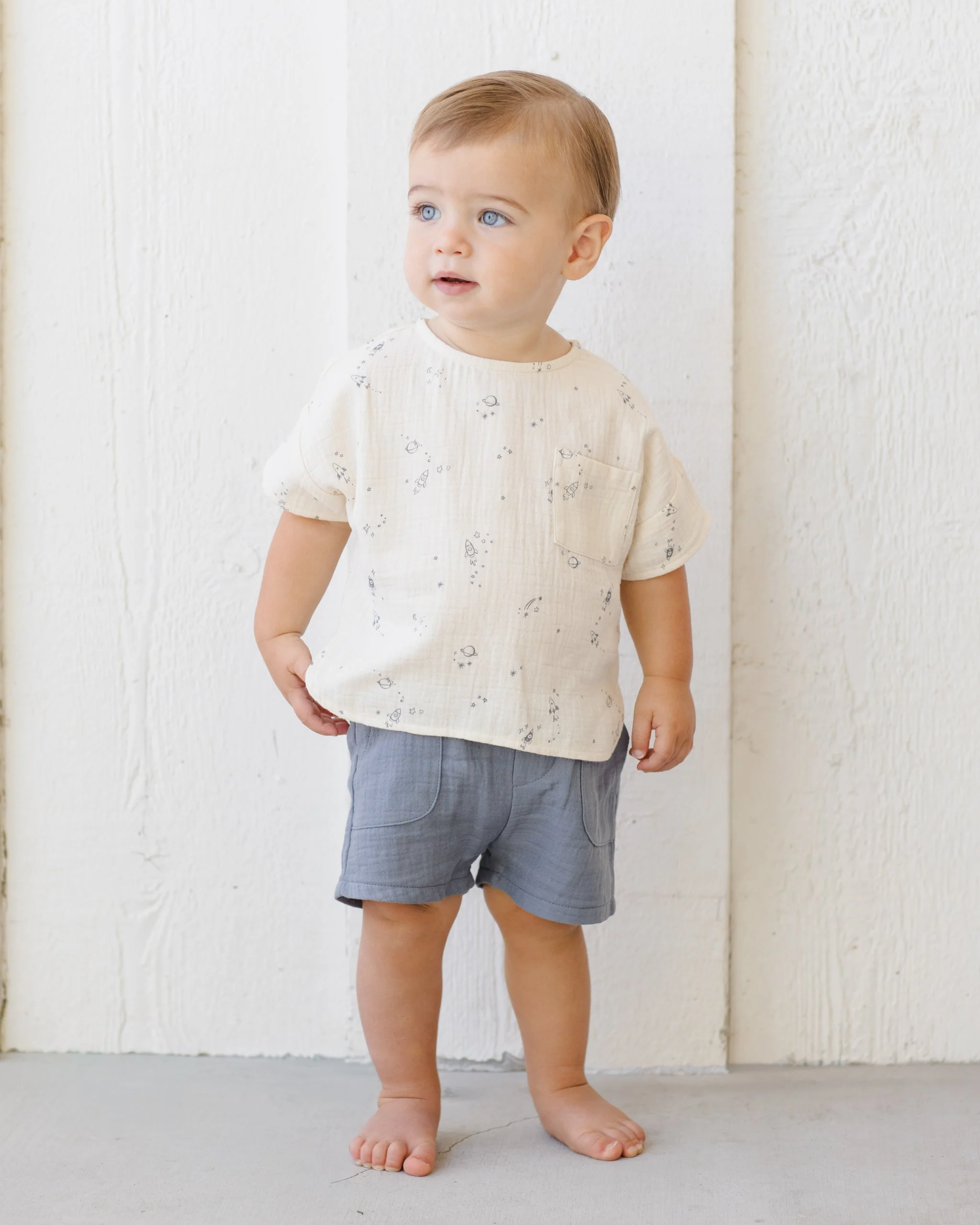 Woven Boxy Top Space - Image 4