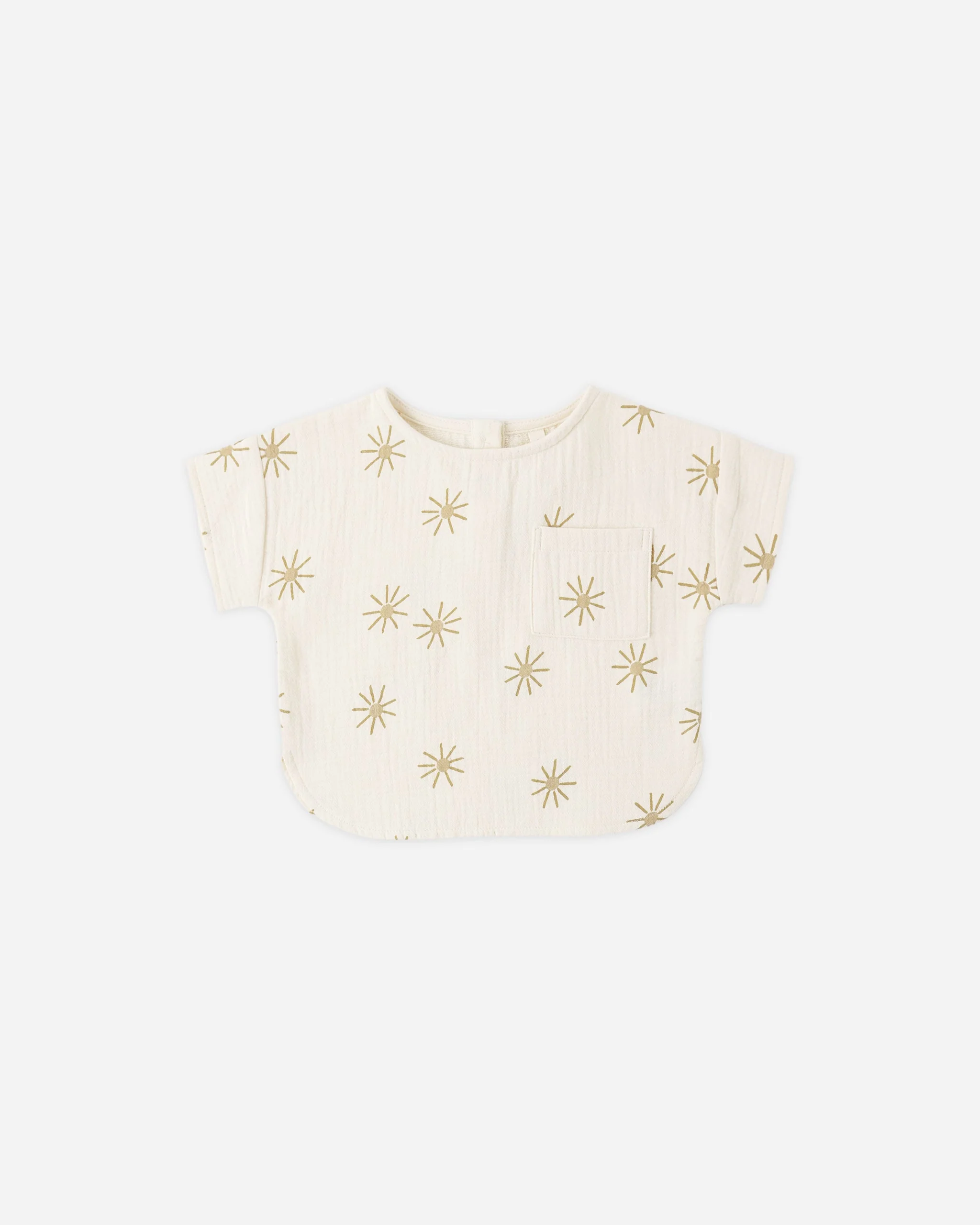 Woven Boxy Top Sunburst