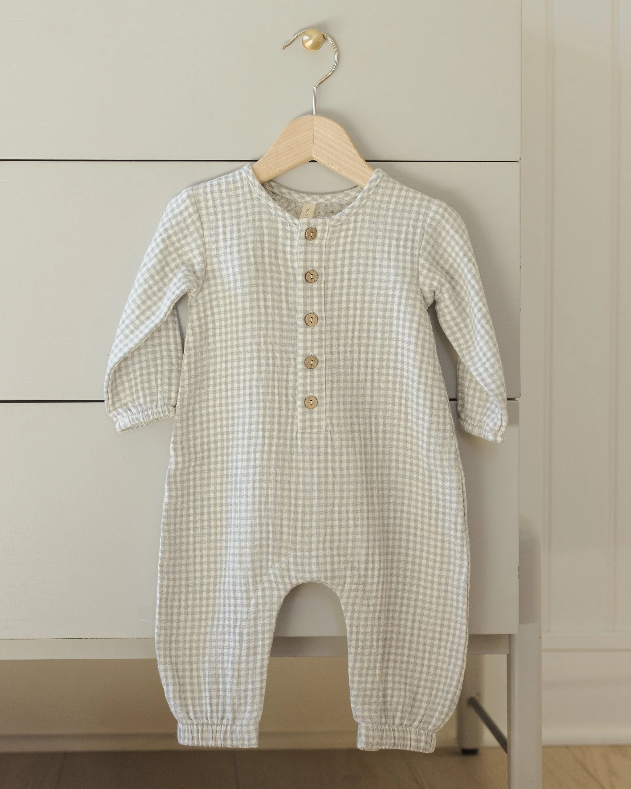 Woven Jumpsuit || Blue Gingham - Image 6