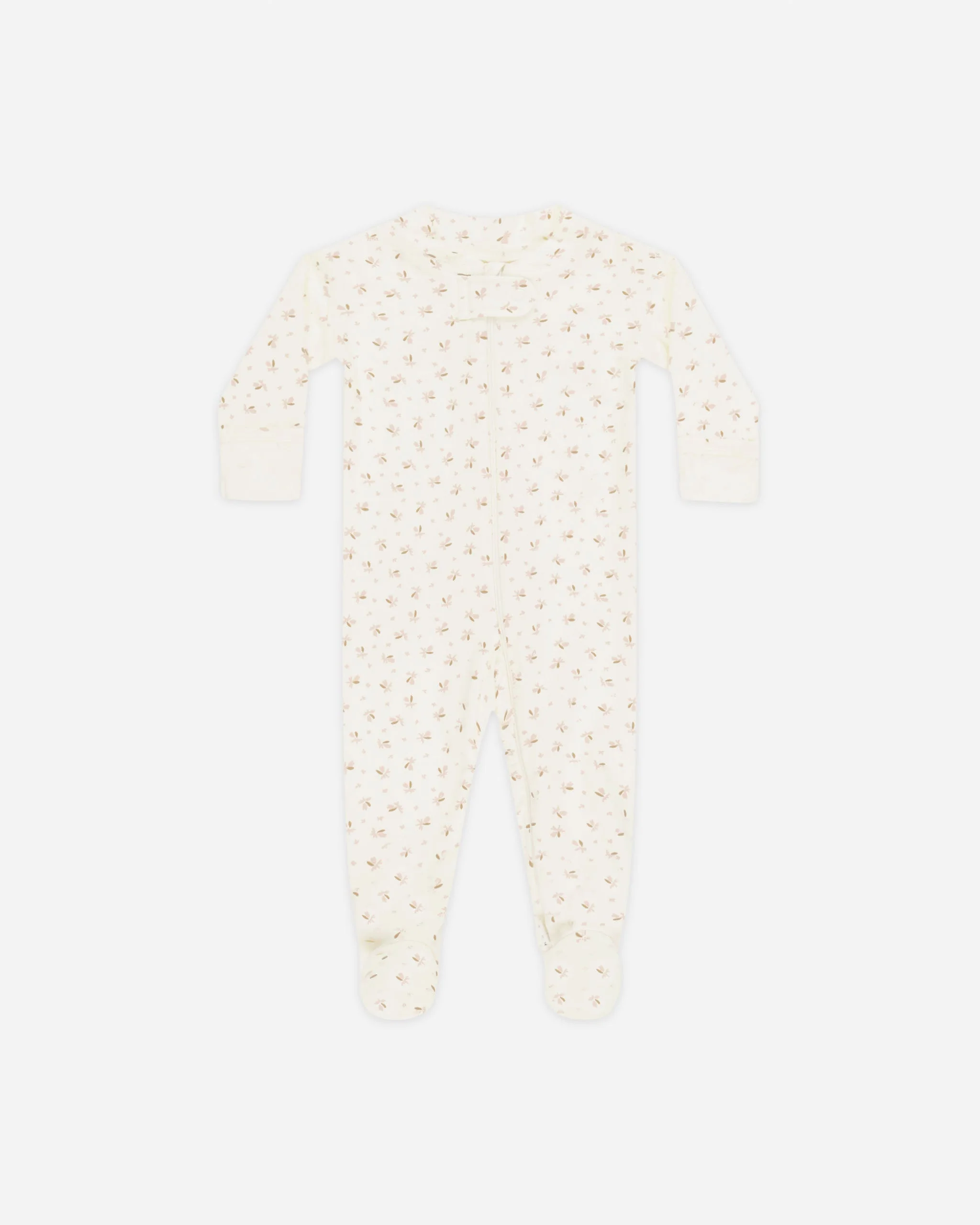 Zip Longsleeve Sleeper Footie || Fleur