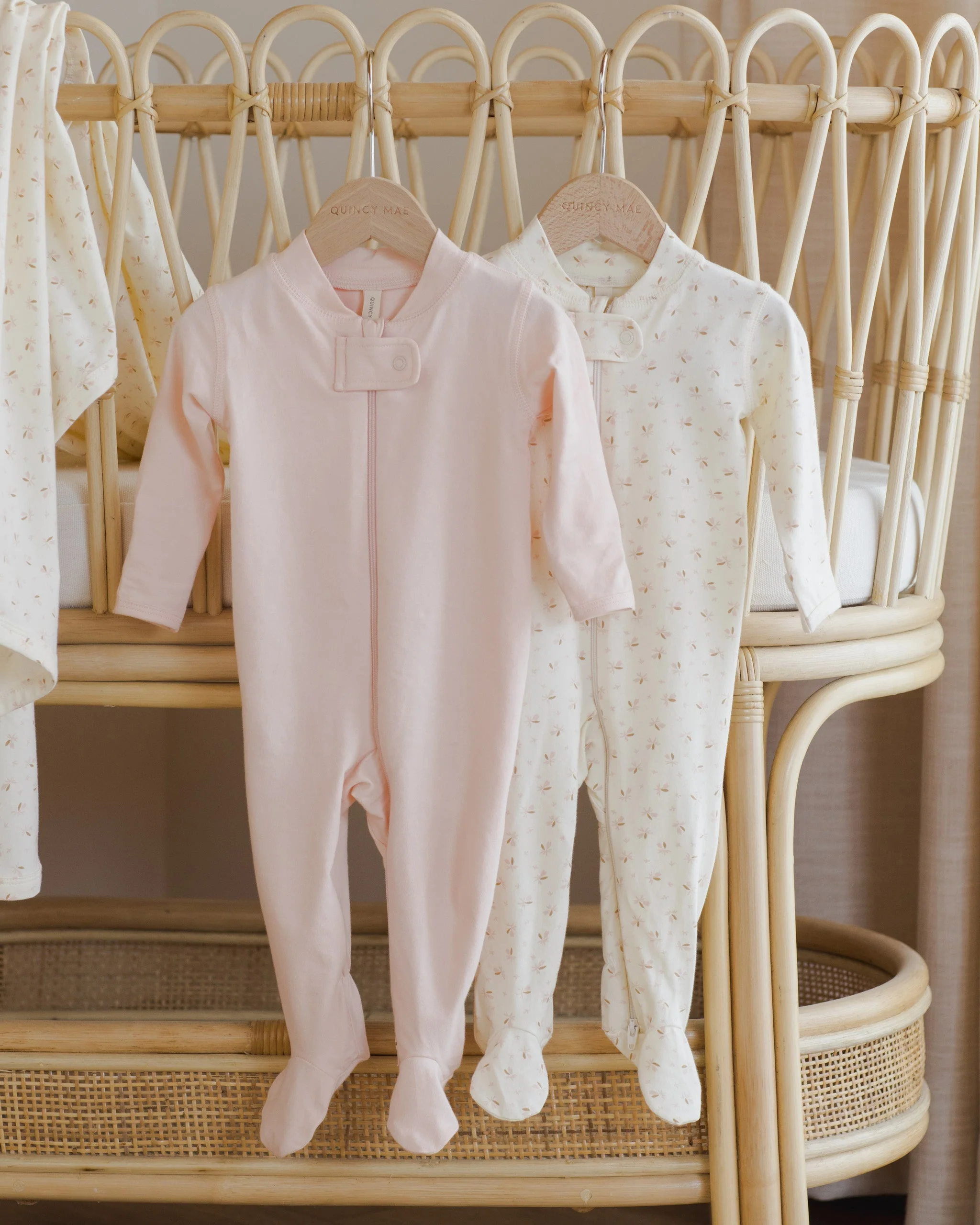 Zip Longsleeve Sleeper Footie || Fleur - Image 3